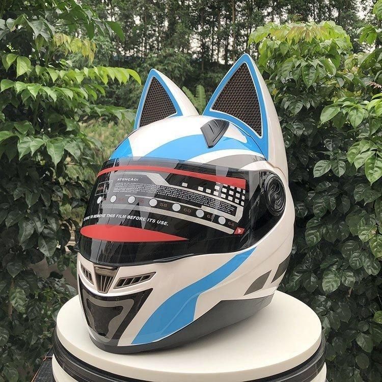 フルフェイスヘルメット 猫耳ヘルメット バイクヘルメット バイク