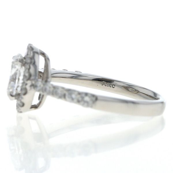 Pt900 プラチナ リング ダイヤモンド 1.001ct/0.50ct Fカラー