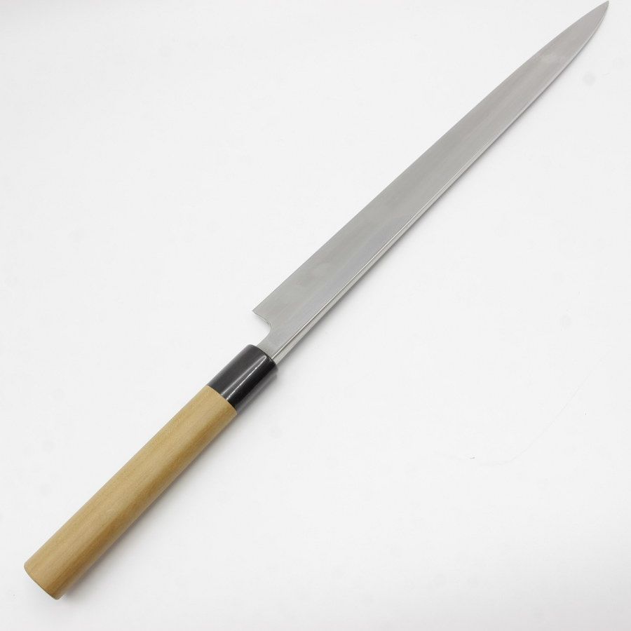 木屋　重房　柳刃包丁　ダマスカス　刃渡り尺一 天然砥石研ぎました。 木屋 重房 柳刃包丁 ダマスカス 刃渡り尺一 天然砥石研ぎました。