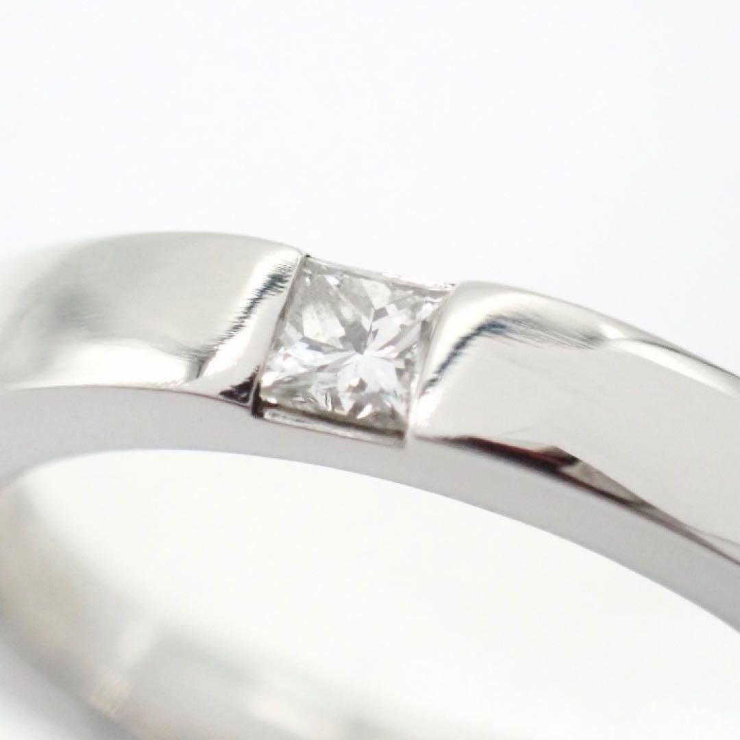 ハリーウィンストン プリンセスカット マリッジ ダイヤ Pt950 3386