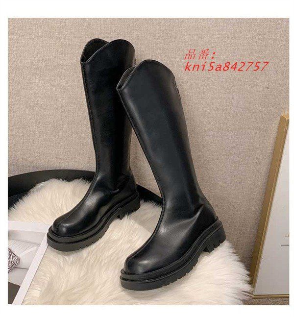 ブーツ レディース ロングブーツ 美脚 ファッション 22.0CM-24.5CM kni5a842757