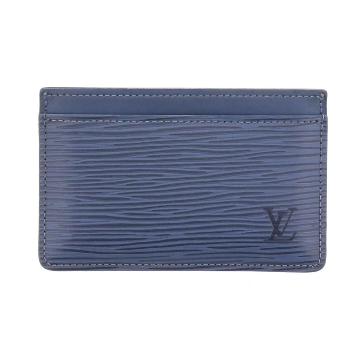 LOUIS VUITTON ルイヴィトン ポルトカルト･サーンプル 小物 名刺入れ|ｶｰﾄﾞｹｰｽ Epi|Indigo Blue M60330 used B
