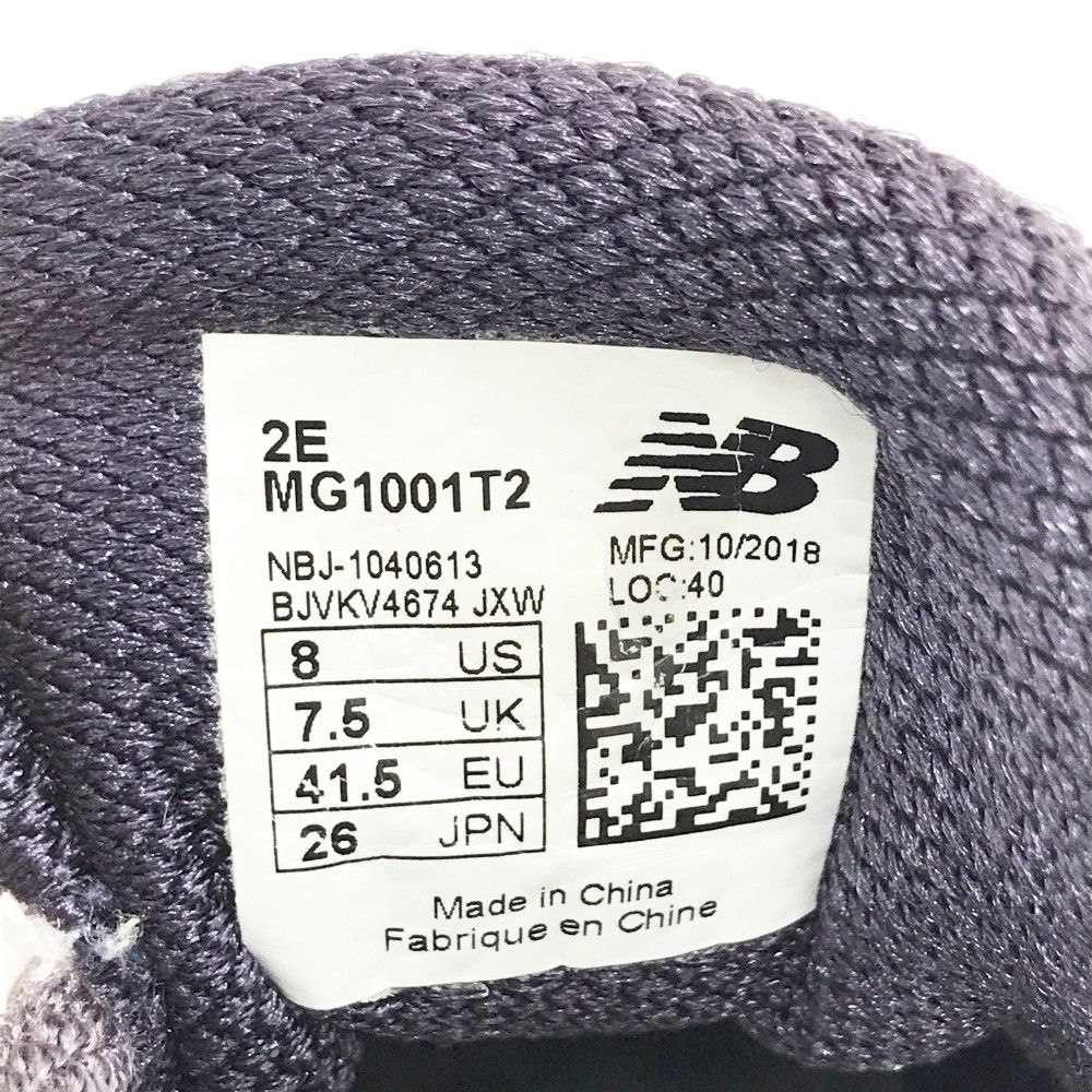 【26cm】new balance BOA ゴルフシューズ MG1001T2美品 NEW BALANCE ニューバランス MG1001T2 ゴルフシューズ BOA ホワイト系