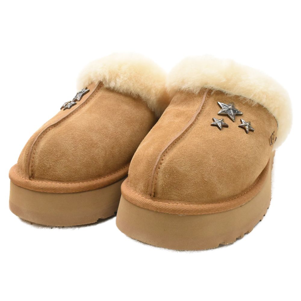 CHROME HEARTS (クロムハーツ) ×UGG アグ スタッズ装飾 ムートンレザー
