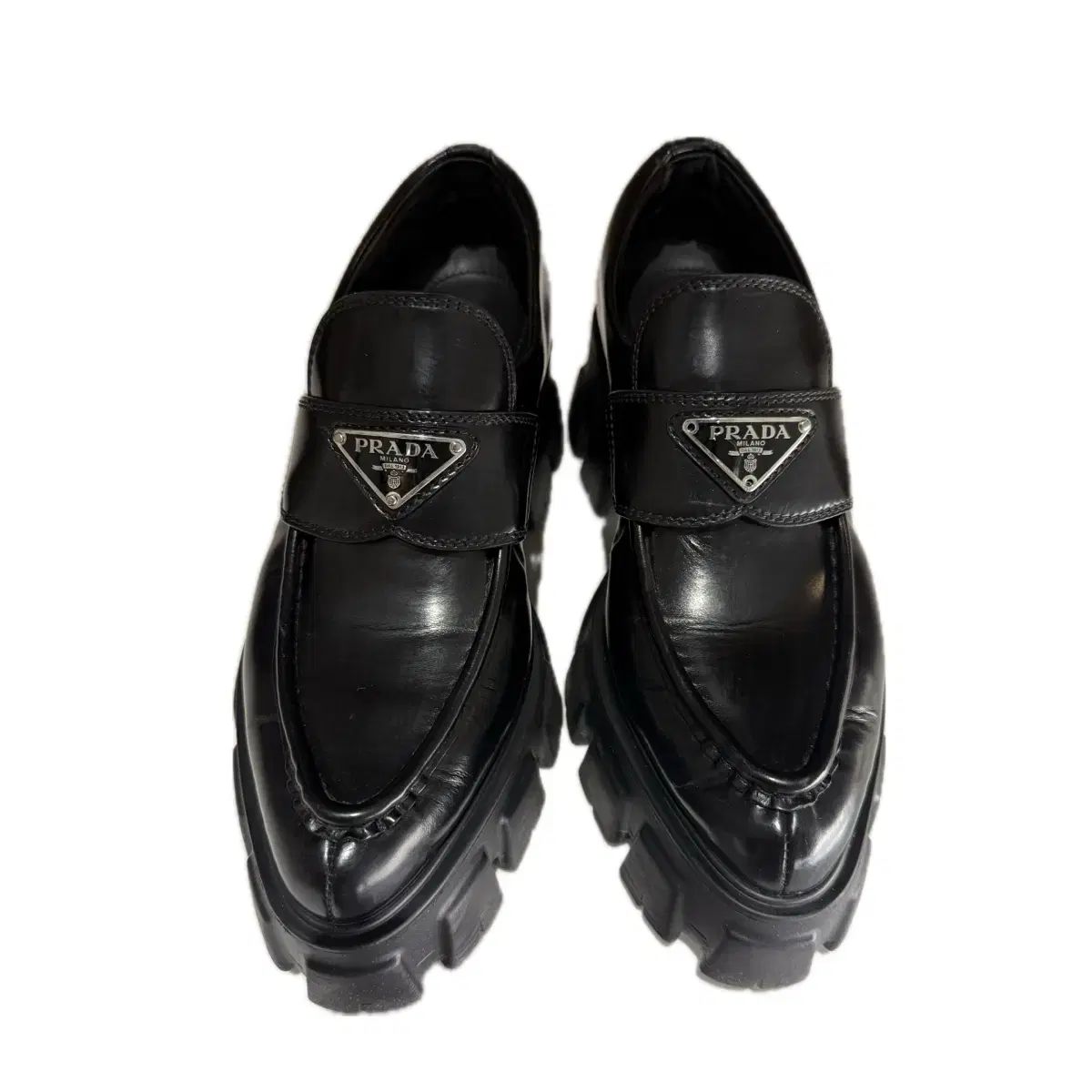 【美品】PRADA プラダ エスパドリーユ ローファー レディース ブラック 黒 美品】PRADA プラダ エスパドリーユ ローファー レディース ブラック