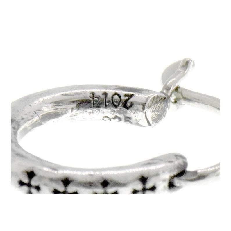 クロムハーツ タイニーTFLフープピアス シルバー925 クロムハーツタイニーTFLフープピアス|クロムハーツ通販専門店ブラック