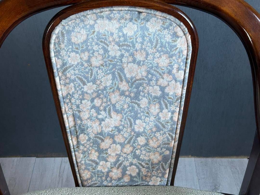 ③ リメイク品 尾州生地 ホワイト座面 カリモク コロニアル ③ リメイク品 尾州生地 ホワイト座面 カリモク コロニアル