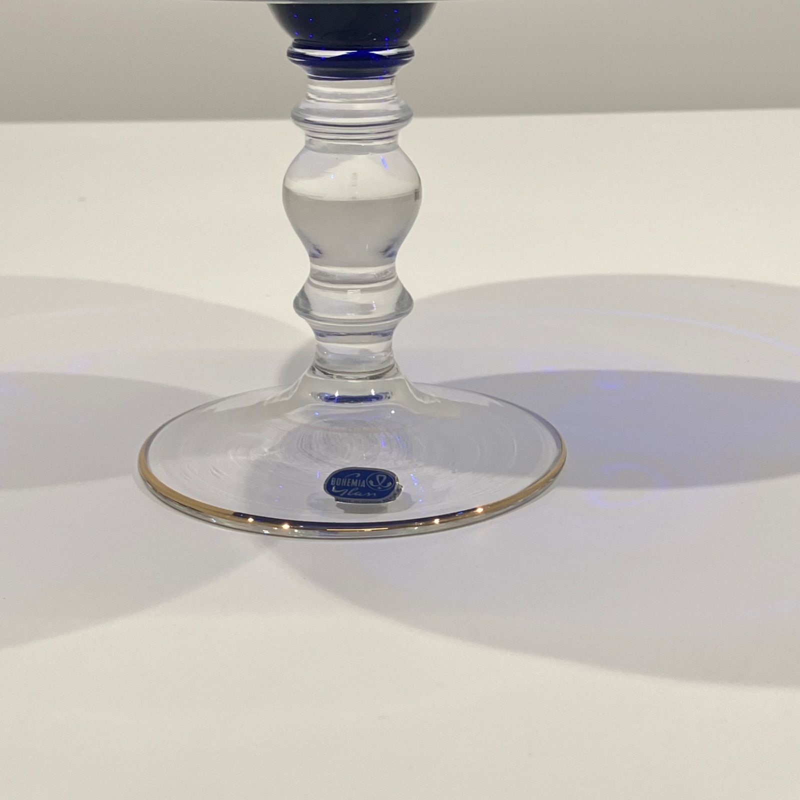 ボヘミアガラス　コンポート BOHEMIA GLASS ボヘミアガラス コンポート皿 金彩【送料無料