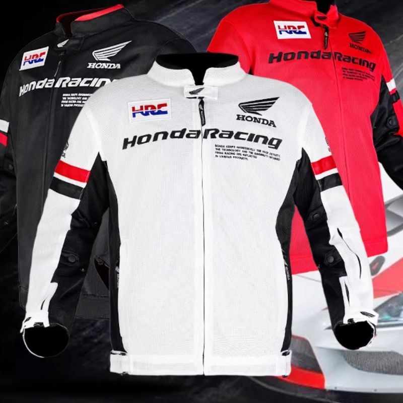 HONDA バイク用ジャケットM ホワイト HONDA RIDING GEAR : [HRC] Presto Riders Jacket [0SYES33PWS]