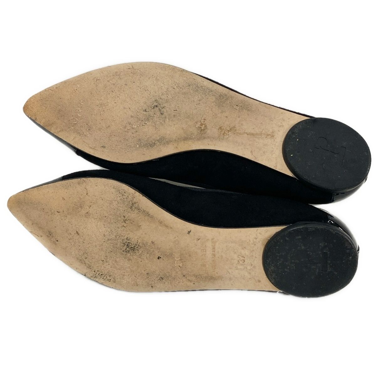 repetto レペット　37 repetto(レペット) フラットシューズ 37 レディース - 黒 レザー