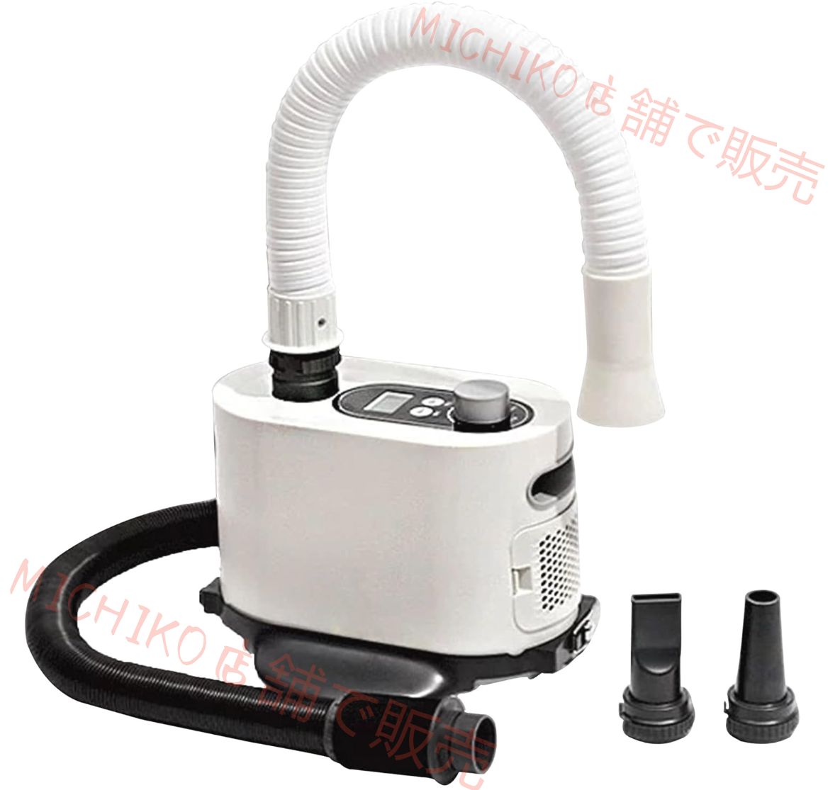 ペット用 ハンズフリー ドライヤー 乾かす 簡単 楽 静音性が高い 両手でドライヤー タッチパネル 温度 風量 調節 ペット用ドライヤー