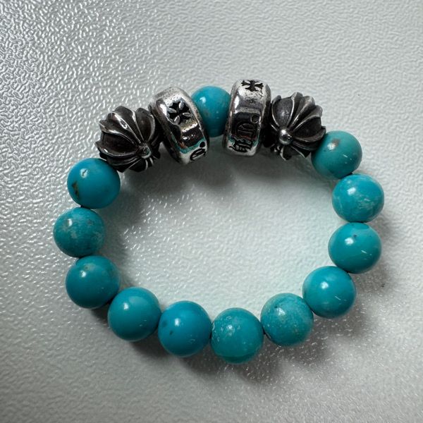 CHROME HEARTS/クロムハーツ 4mm TURQUOISE BEADS RING