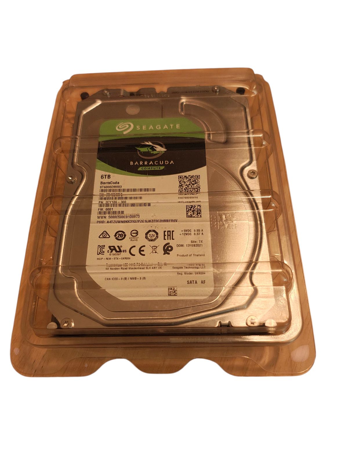 Seagate BarraCuda 3.5 6TB 内蔵ハードディスク HDD