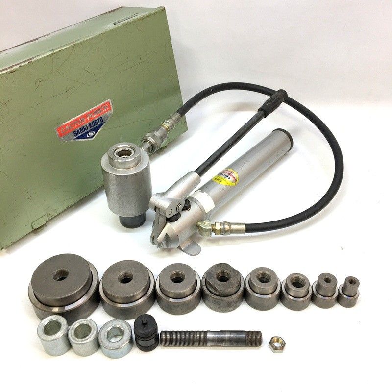 CACTUS カクタス 油圧パンチ CP-3 油圧式鋼板穴あけ機 薄鋼セット 薄鋼電線管用 ノックアウトパンチ △ DW3594