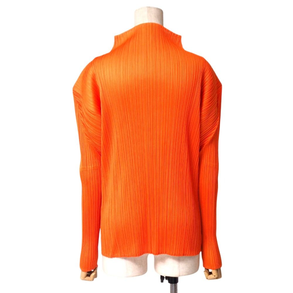 極美品△PLEATS PLEASE プリーツプリーズ イッセイミヤケ PP93-JJ163 ハイネック 長袖 トップス カットソー レッドピンク系 3 日本製 正規品 レディース オススメ◎ 極美品△PLEATS PLEASE プリーツプリーズ イッセイミヤケ PP93
