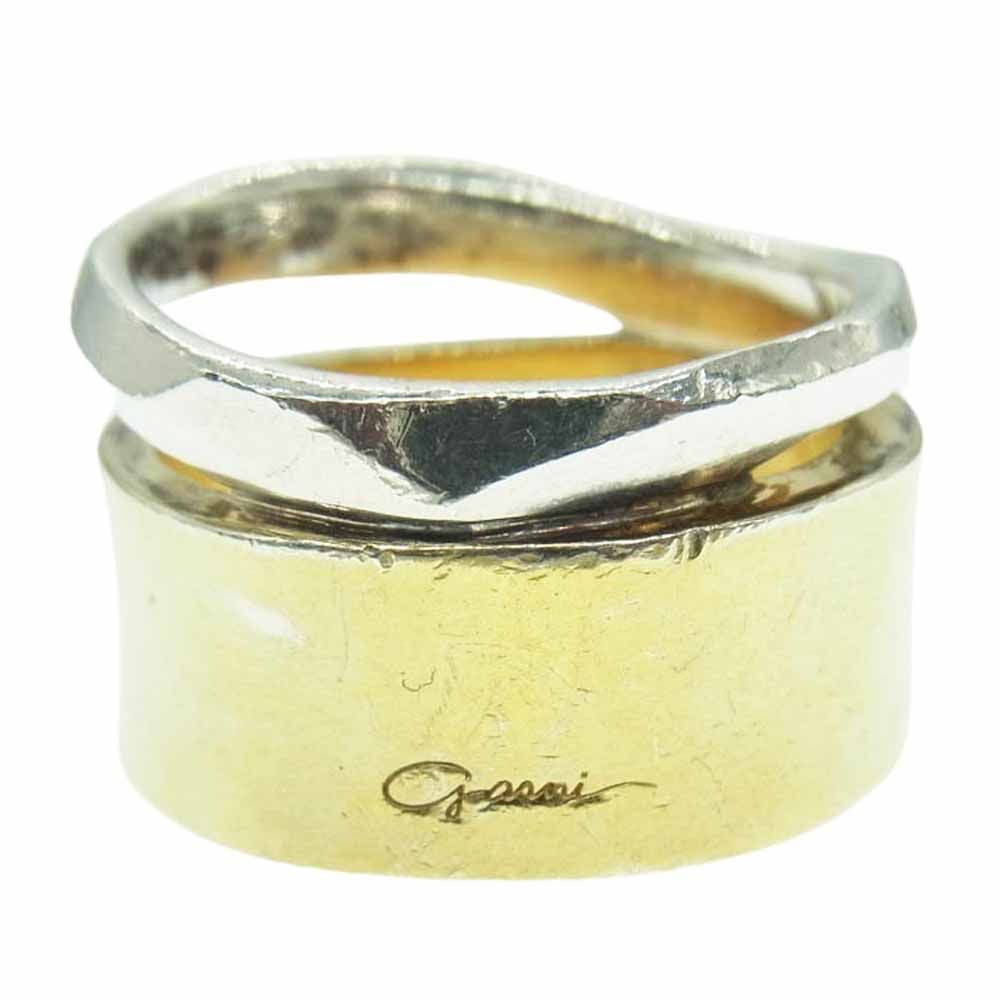 GARNI ガルニ クロッケリーコンビネーション リング シルバー×ゴールド 