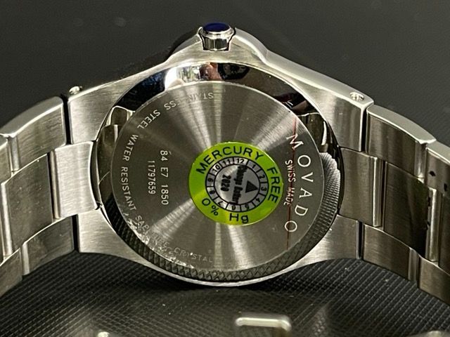 Movado 84 E7 1850 時計 MOVADO Men's Luno Sport Sapphire Crystal Museum Dial Watch