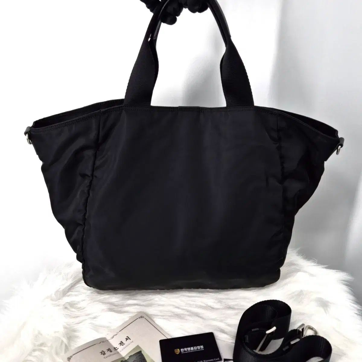 正規品 PRADA(プラダ) ナイロン トライアングルロゴ トートバッグ 