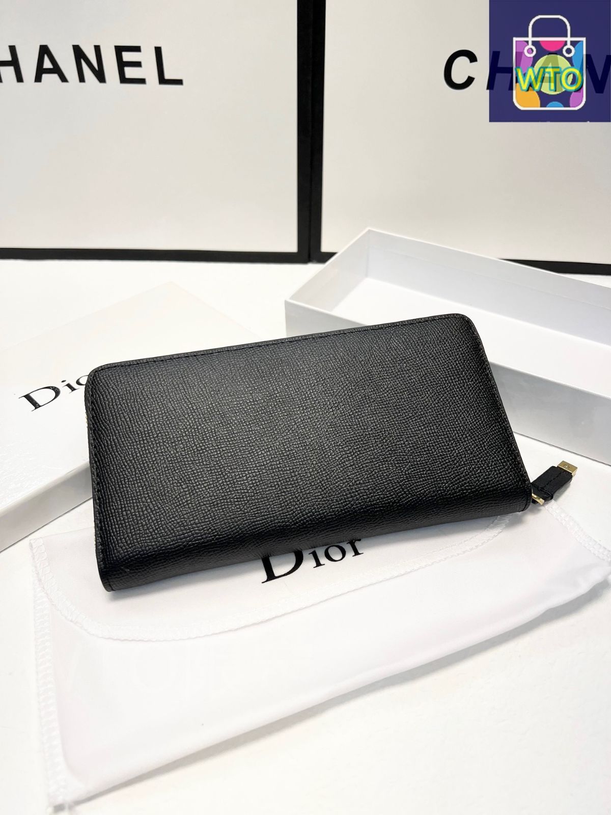 今日特価】Dior ディオール ショートハンドポーチ 表裏頭層牛皮
