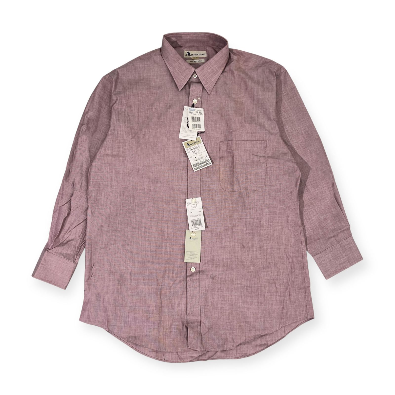 新品 未使用 タグ付き Aquascutum アクアスキュータム 長袖シャツ  