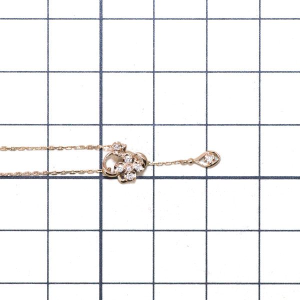 ヴァンドーム青山K１８ＰＧペンダントスライドＹネックレスフラワー K18PG ダイヤモンド フラワーネックレス | ヴイエー ヴァン