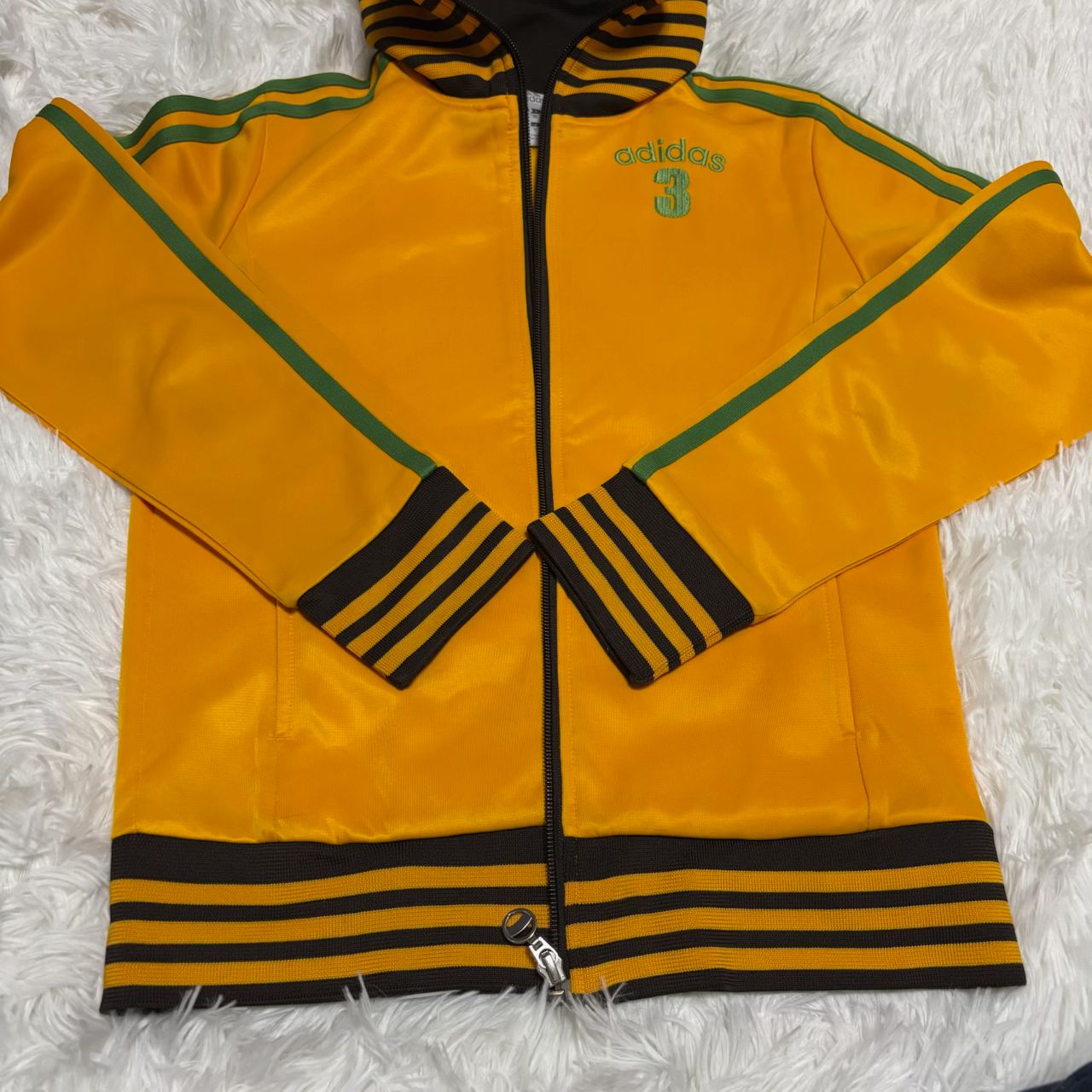 adidas アディダス レディース ジャージ ハイネック S 黄色