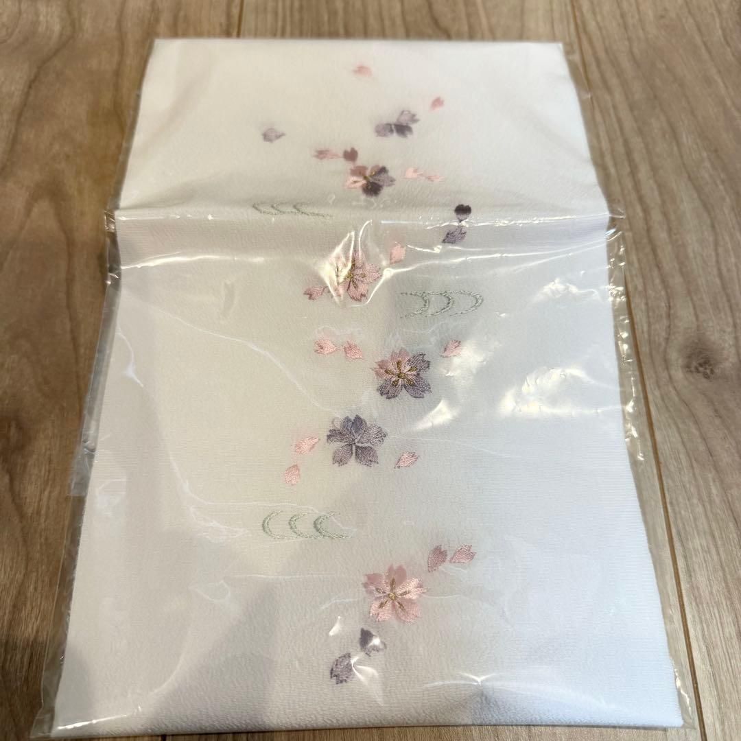 超美品 正絹 振袖用 帯揚げ 帯締め 刺繍半衿 飾り紐 4点セット ピンク