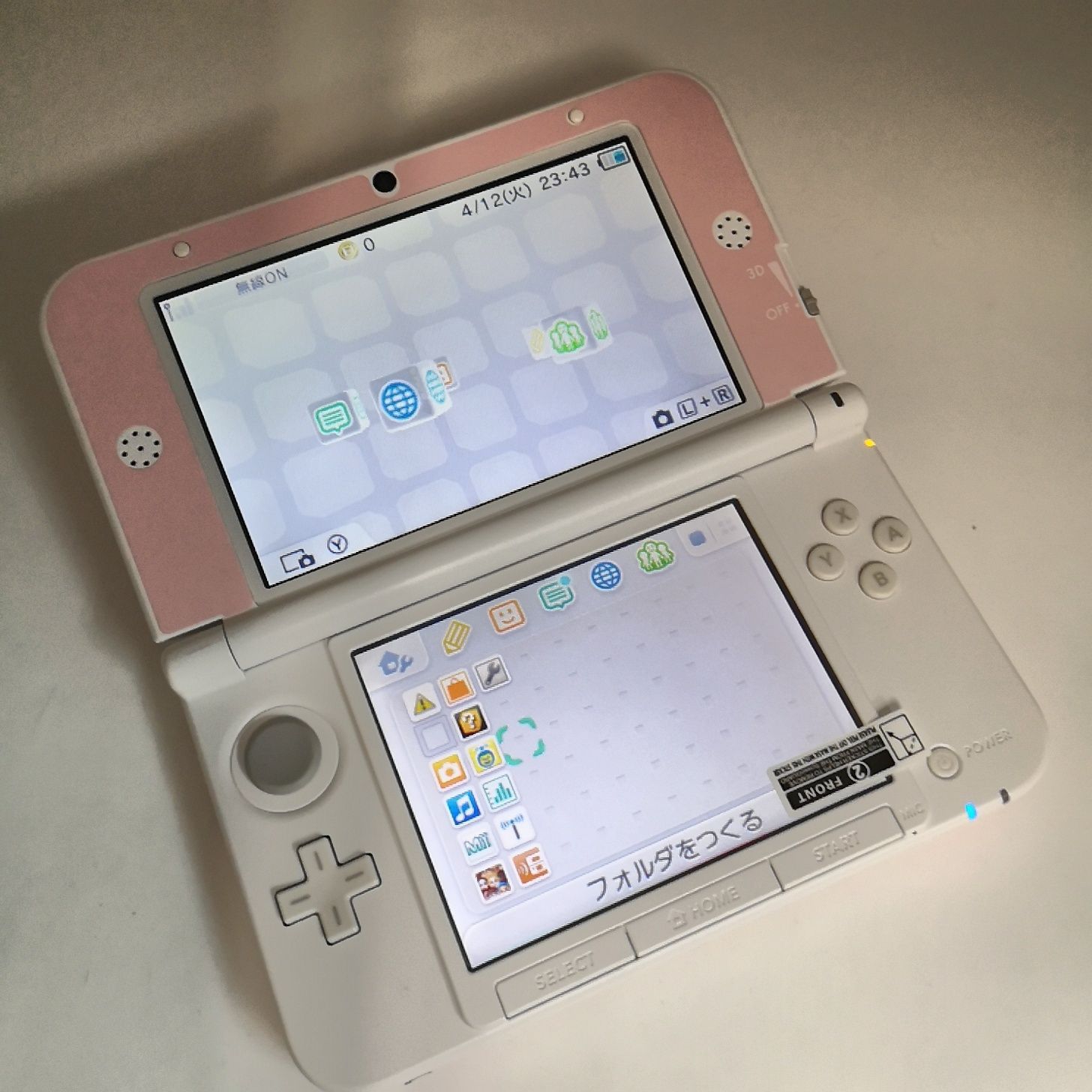 ニンテンドー3DS LL ピンクxホワイト - メルカリ