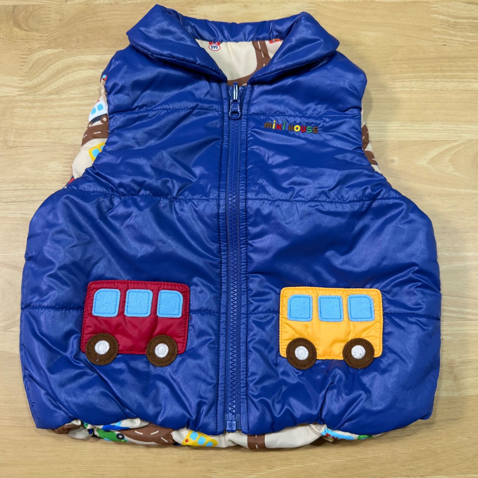 ミキハウスリバーシブルベスト◎美品◎サイズ90 - メルカリ