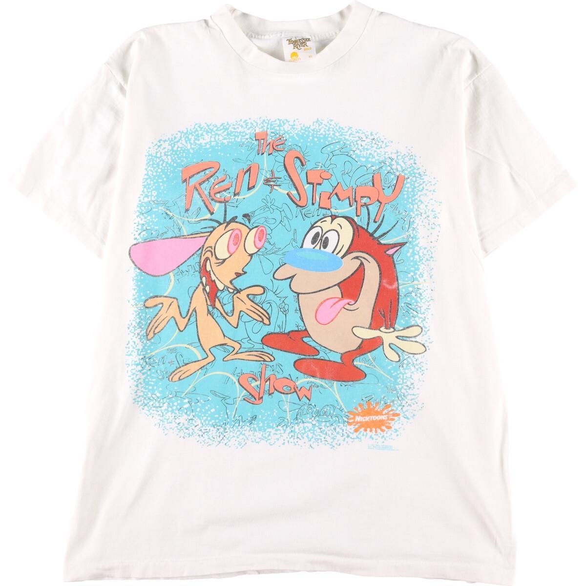 REN & THE STIMPY ヴィンテージ Tシャツ プリント XL 古着 2025年最新