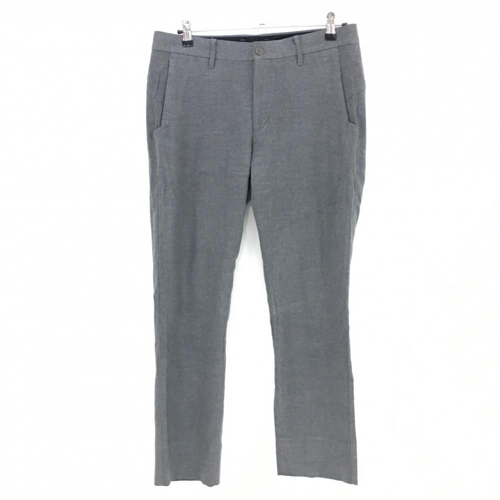 【美品】デサントゴルフ パンツ グレー 微起毛素材 中田英寿  メンズ O(XL) ゴルフウェア DESCENTE