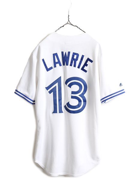 新品 未使用 MLB Majestic ブルージェイズ ベースボール シャツ S お得なクーポン配布中!】 新品 未使用 MLB Majestic ブルー