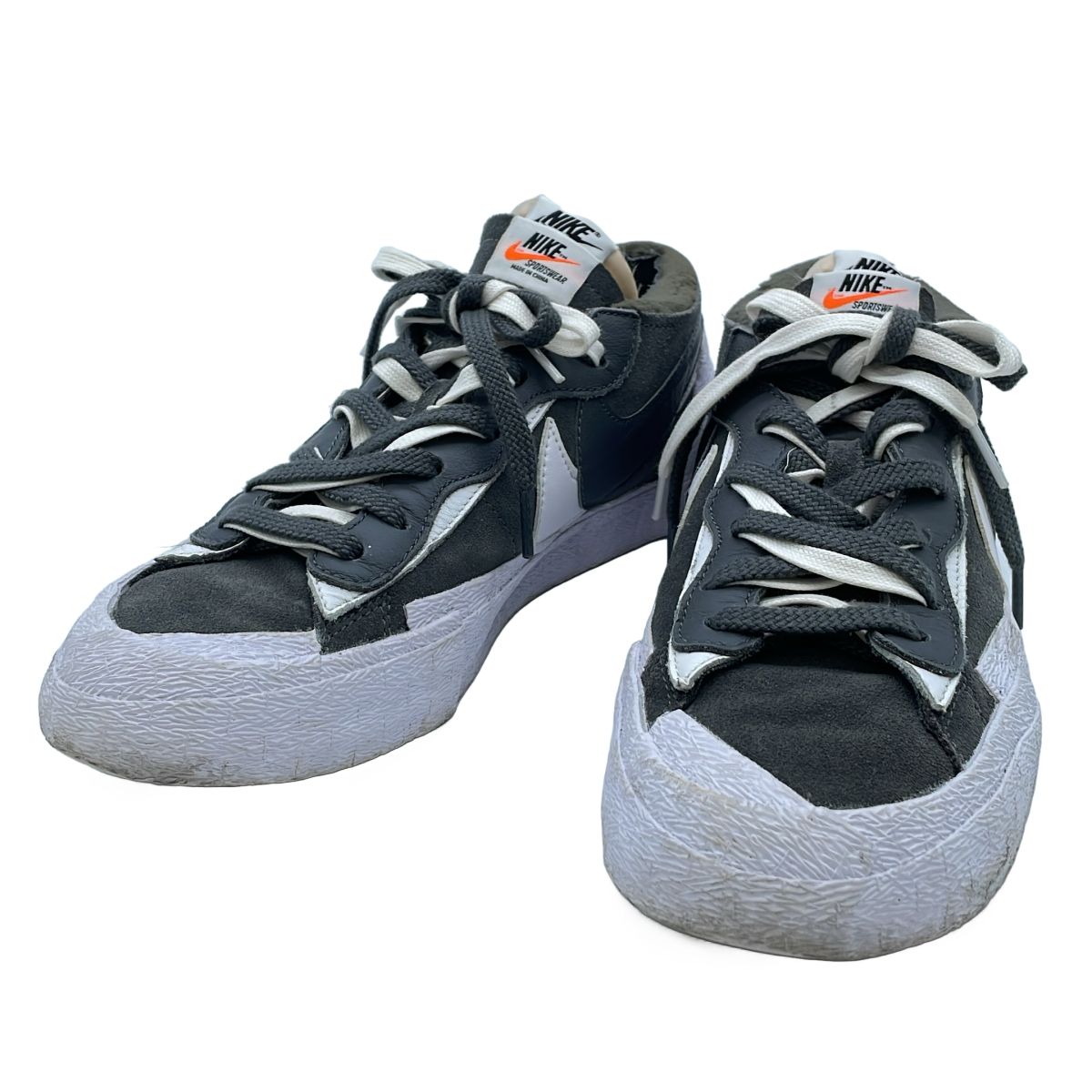 sacai×NIKE サカイ ナイキ BLAZER LOW IRON GREY スニーカー