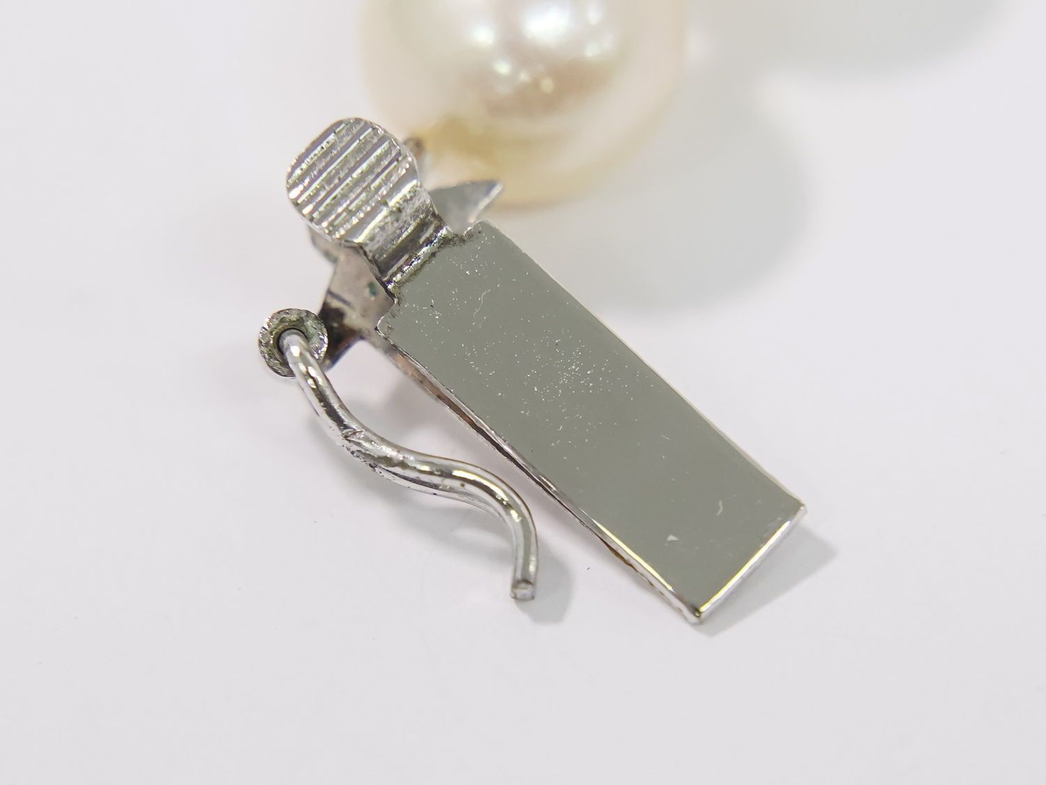 TASAKI　田崎　パール　ネックレス　ペンダント　真珠　SILVER　刻印 本物 タサキ TASAKI 田崎 パール 7.4-8.0mm SILVER □S刻印