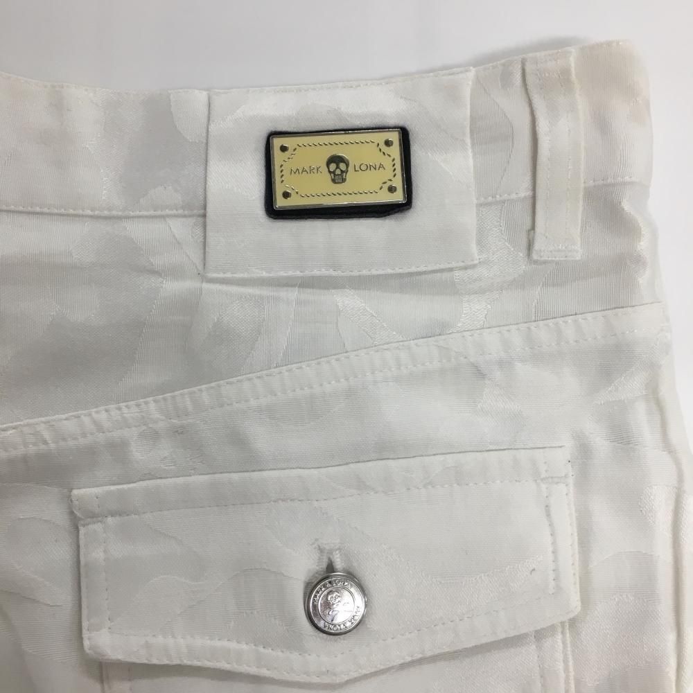 ☆SALE価格☆マークアンドロナ パンツ 白 カモフラ スカル 迷彩
