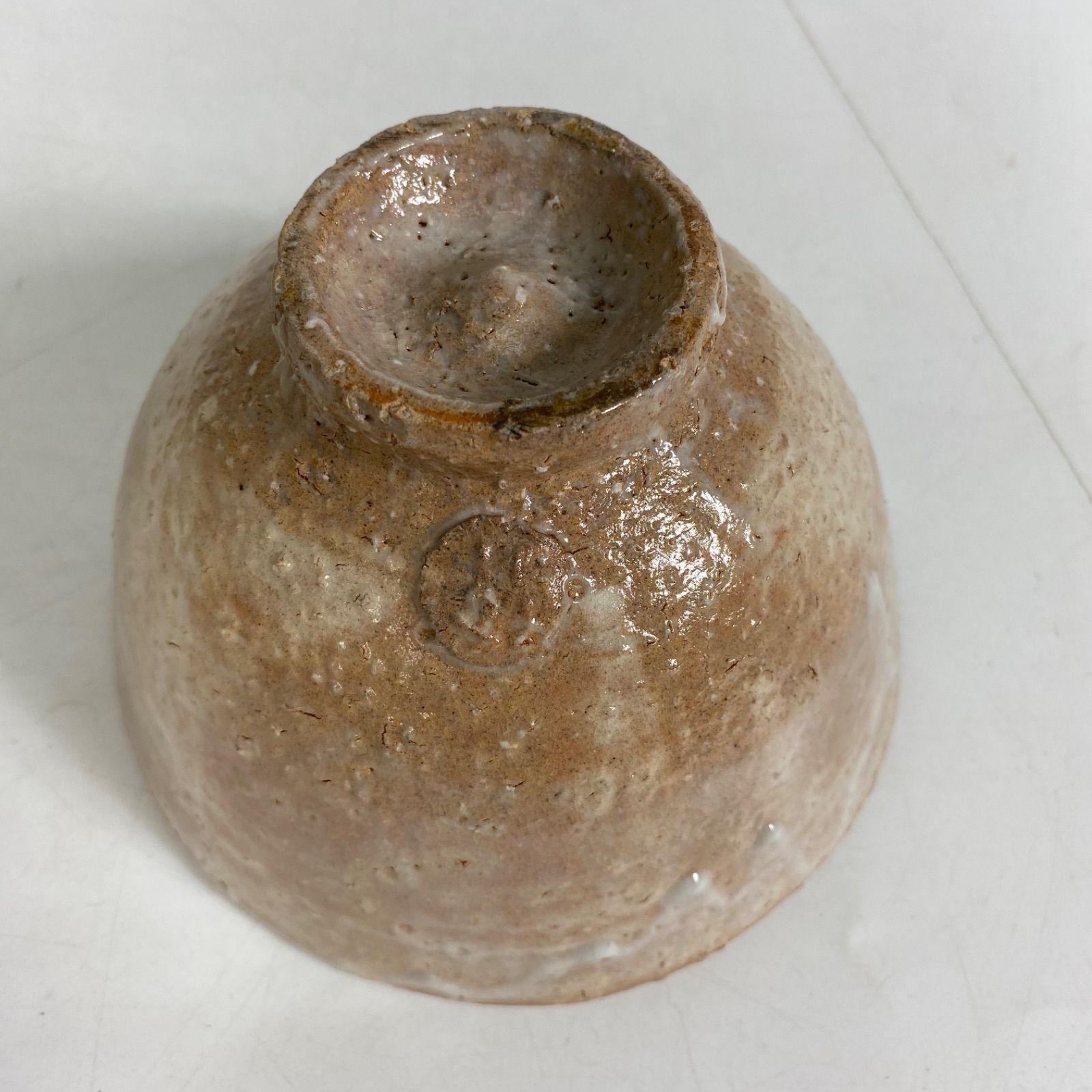 萩焼 原田隆峰 作 抹茶碗 長沢窯 共箱付き 茶道具 茶碗 作家物 陶器 和