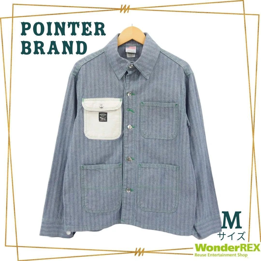 POINTER BRAND ヘリンボーンカバーオール M POINTER BRAND ポインターブランド カバーオール ヘリンボーン Mサイズ