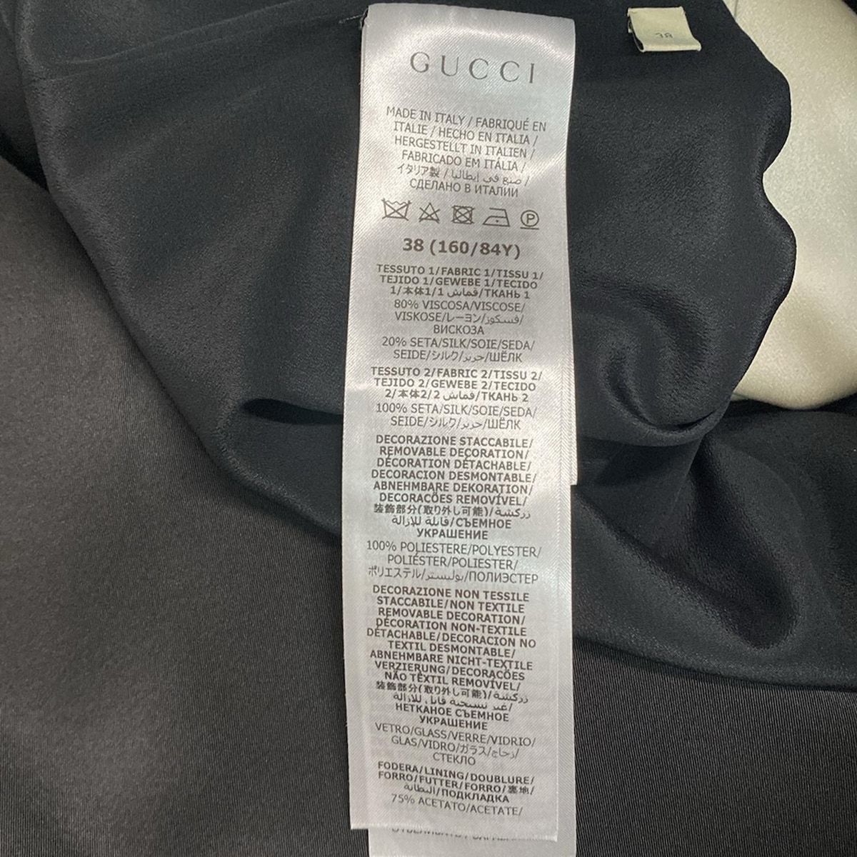 グッチ ワンピース サイズ38 S レディース美品 - 771367 ZAPGO 黒