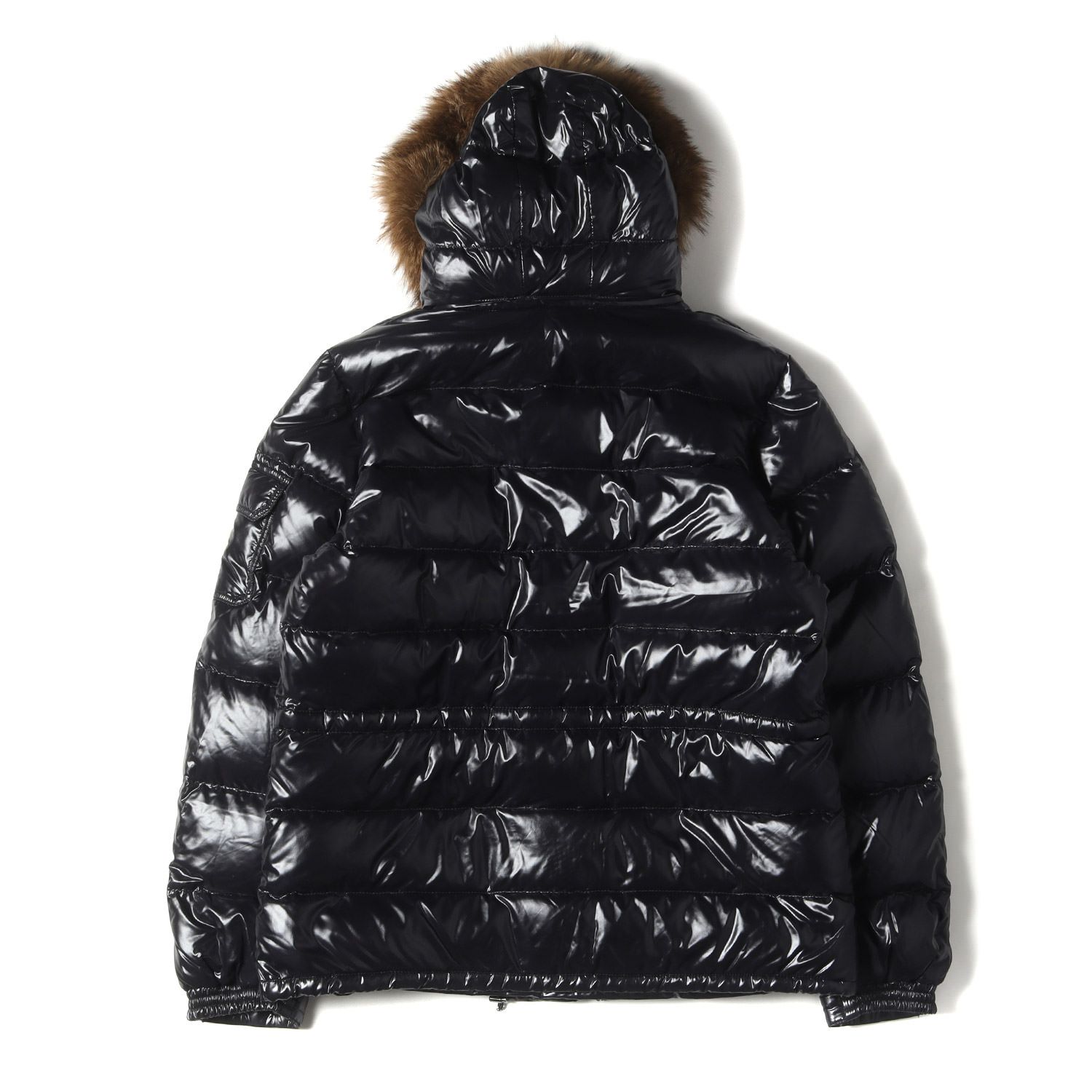 MONCLER モンクレール ダウン ジャケット サイズ:5 3WAY ファーフード シャイニー ナイロン ダウン ジャケット ROD 44502  アウター ブルゾン ロッド ブラック