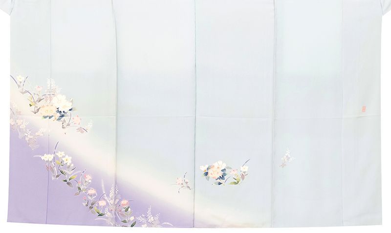 平和屋着物○訪問着 草花文 金彩 正絹 逸品 AAAX0103np 平和屋着物