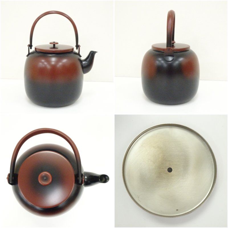 水注　銅器　木箱付き　茶道具 ガラスキャニスター セット 北欧 取っ手付き 塩 コーヒー 紅茶
