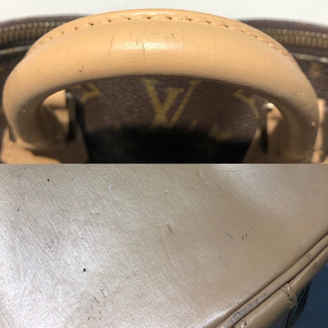 LOUIS VUITTON(ルイヴィトン) Alma アルマ モノグラム ハンド バッグ M51130 ブラウン VI1923 リカラー品