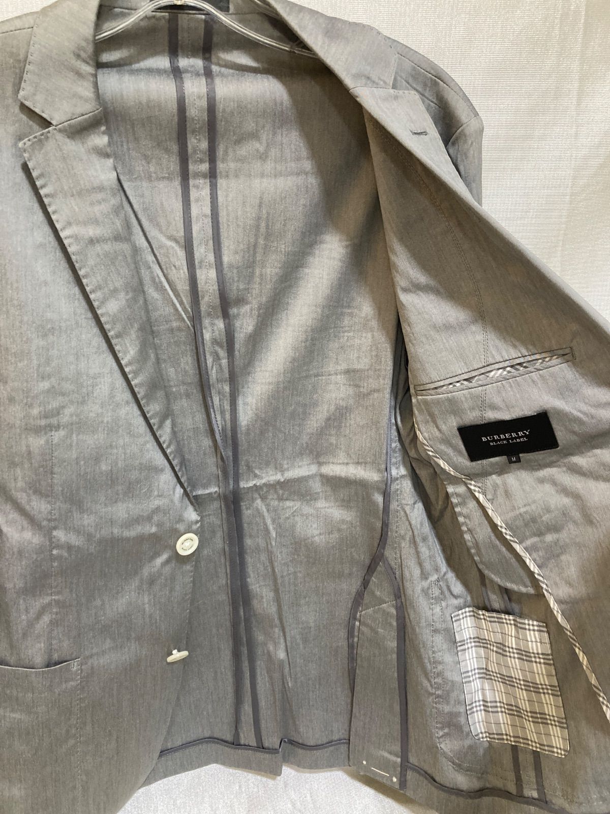 BURBERRY BLACK LABEL テーラードジャケット D1E51 グレー /M - メルカリ