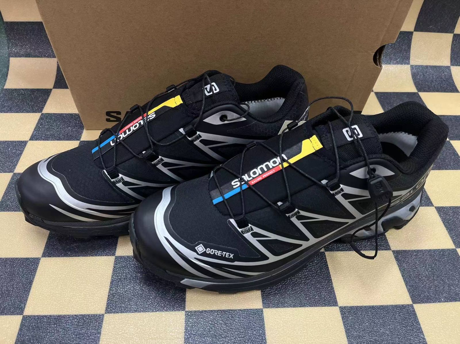 SALOMON】XT-6 GTX BLACK SILVER - メルカリ