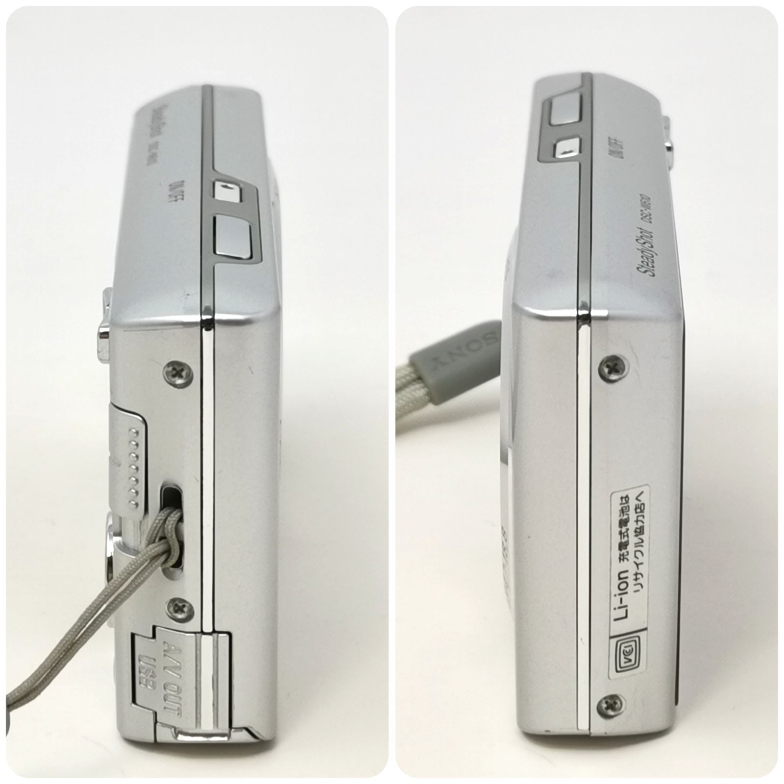 ソニー SteadyShot DSC w610 シルバー デジカメ 動作確認済み 箱あり