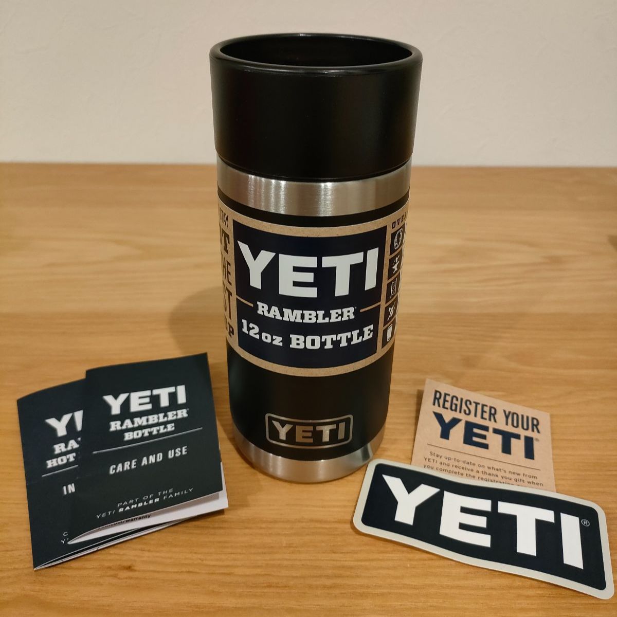 新品】YETIイエティ ランブラー 12oz Bottle ブラック - メルカリ