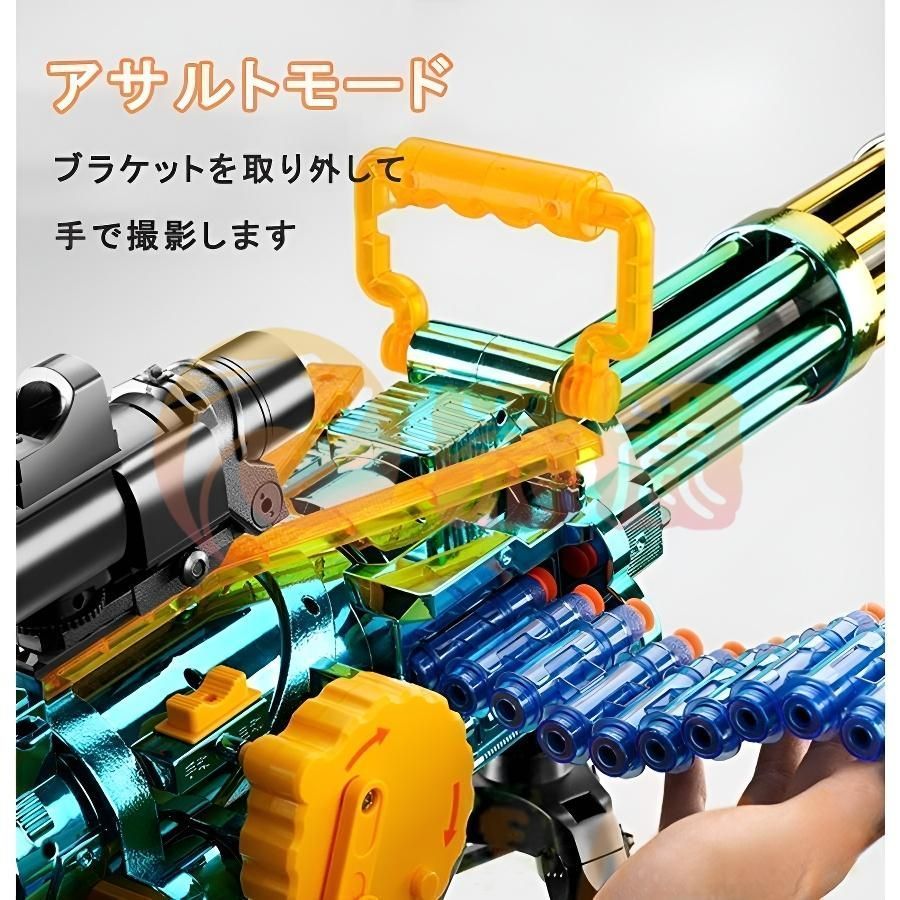 銃 おもちゃ 電動 ガトリングガン スポンジ弾 EVAソフト弾 ナーフ弾対応 銃 おもちゃ 電動 ガトリングガン 電動おもちゃガン 重機関銃
