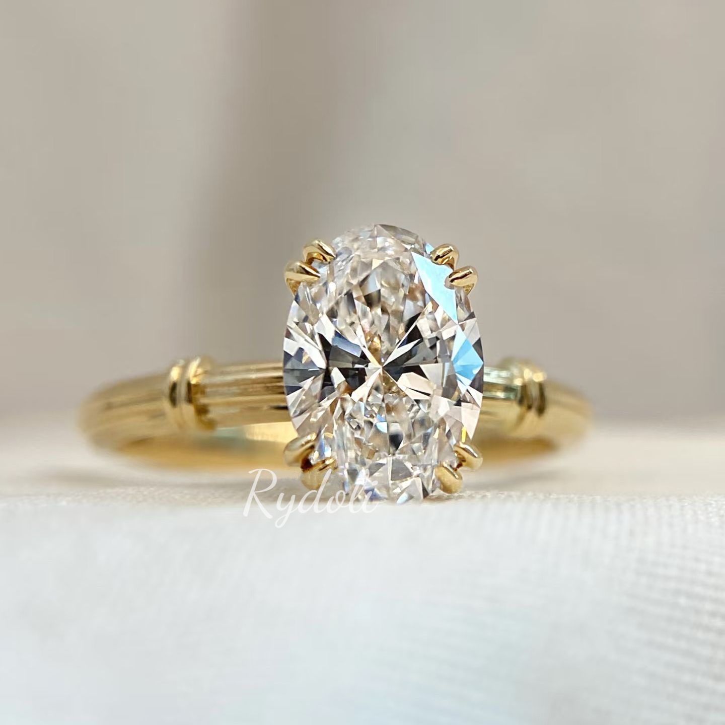 ダイヤモンド フラワー リング K18YG 1.05ct K18YG フラワー 