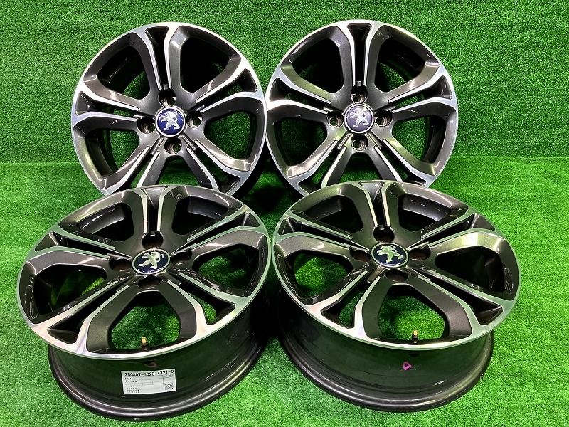 純正 プジョー208純正 A9CHM01 16ｲﾝﾁ 6J 4穴 4本 108 26