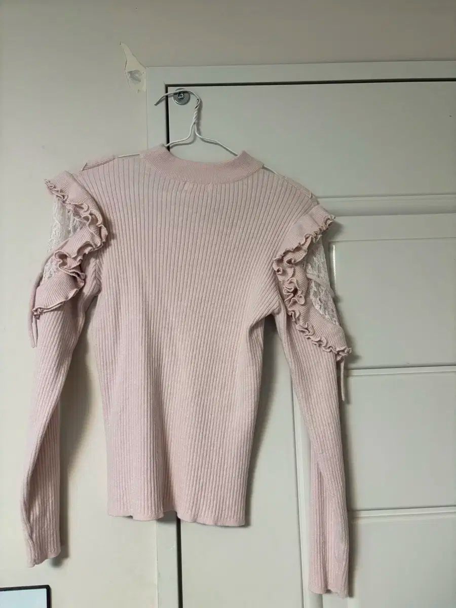 メルティ melti フリル ニット ピンク